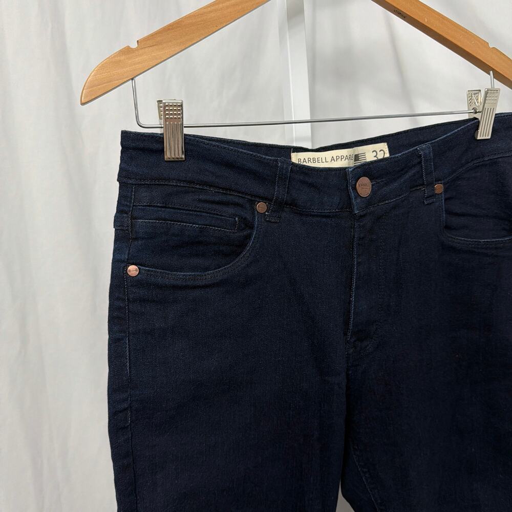Barbell Apparel Jeans Mens Athletic Fit 32 x 29 Stretch Denim - Picture 7 of 11